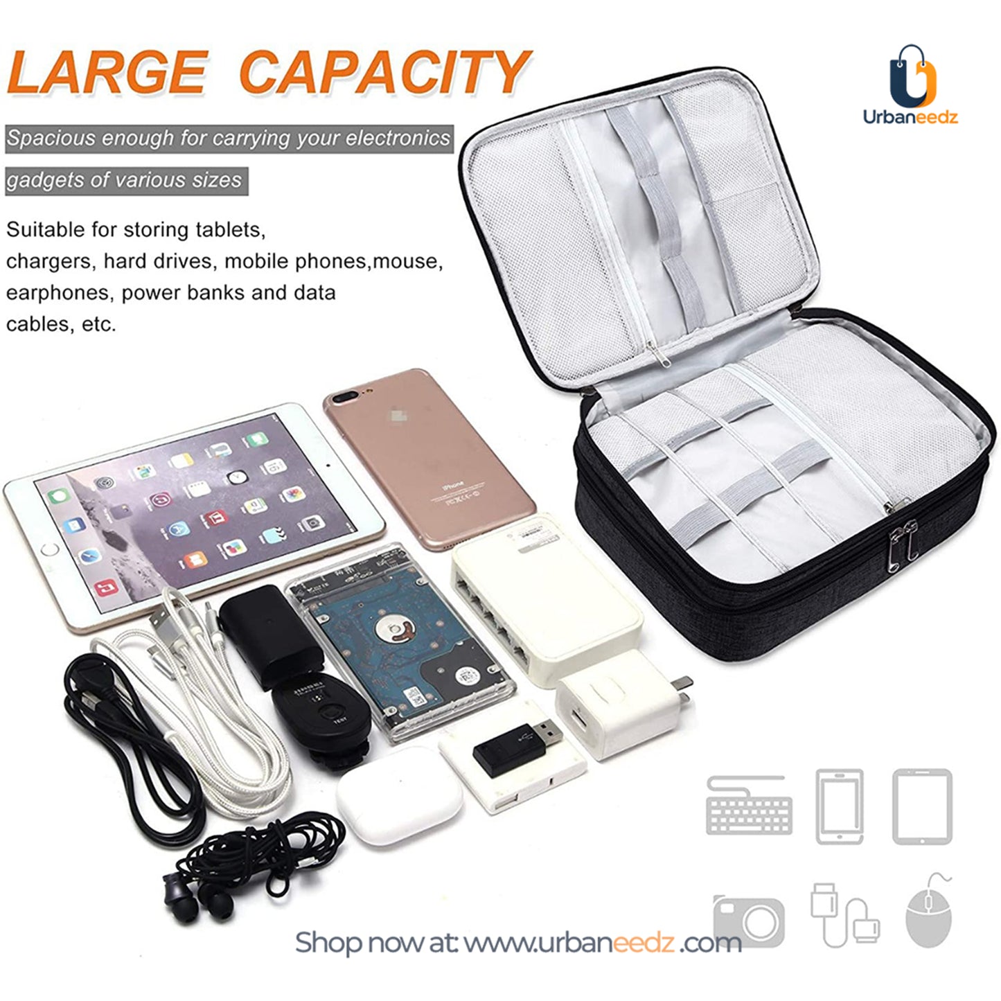 Quirk Electronics Accessories Organizer Bag