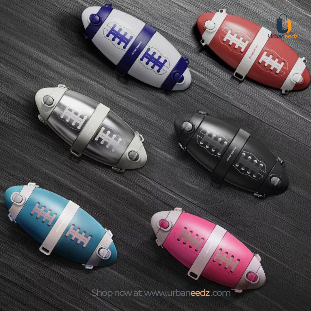 Rugby Bottle Double Sided