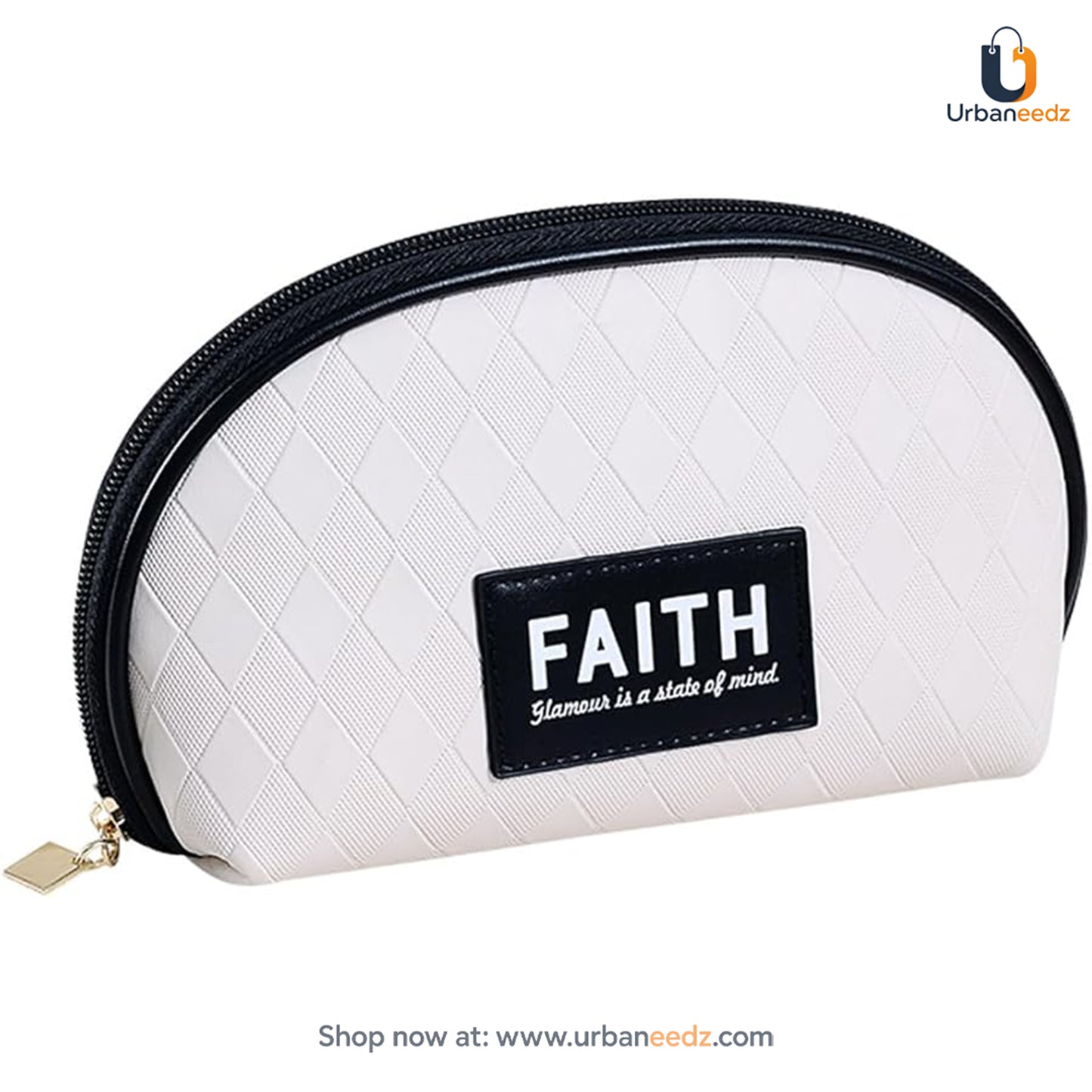 D Shaped Faith Makeup Pouch