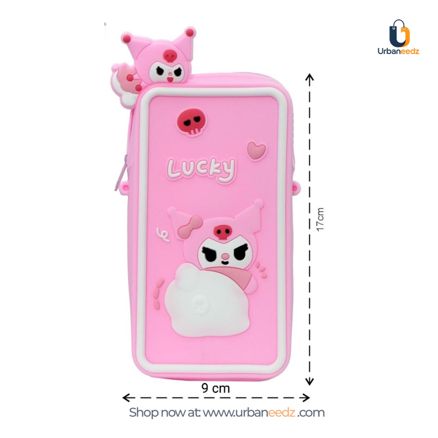 Pink Silicone Sling Bag