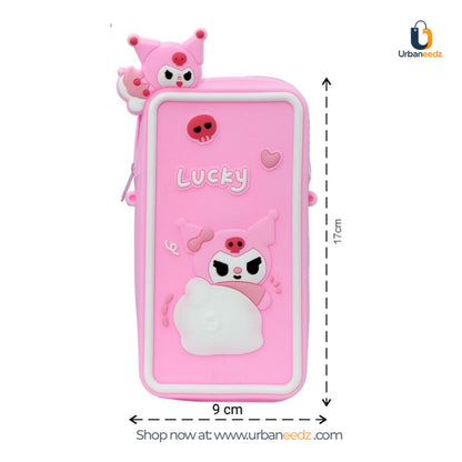 Pink Silicone Sling Bag