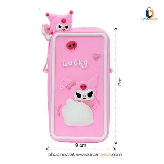 Pink Silicone Sling Bag
