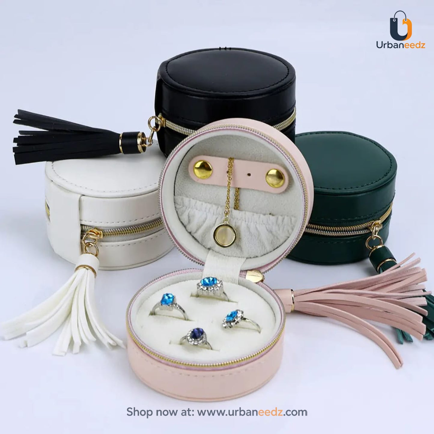 Mini Round Multi Purpose Jewellery Organizer