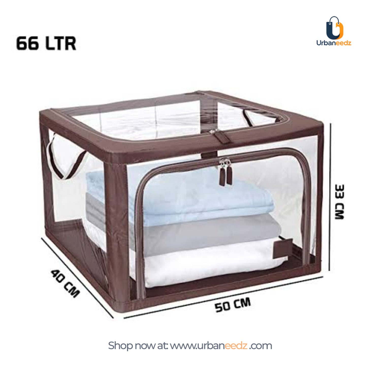 66 Litre Transparent Living Storage Box