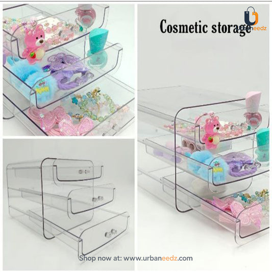 Acrylic 3 Pull-out Drawer