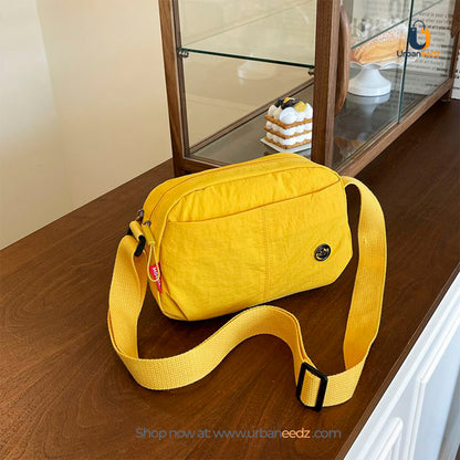 Sunny Yellow Compact Crossbody Bag