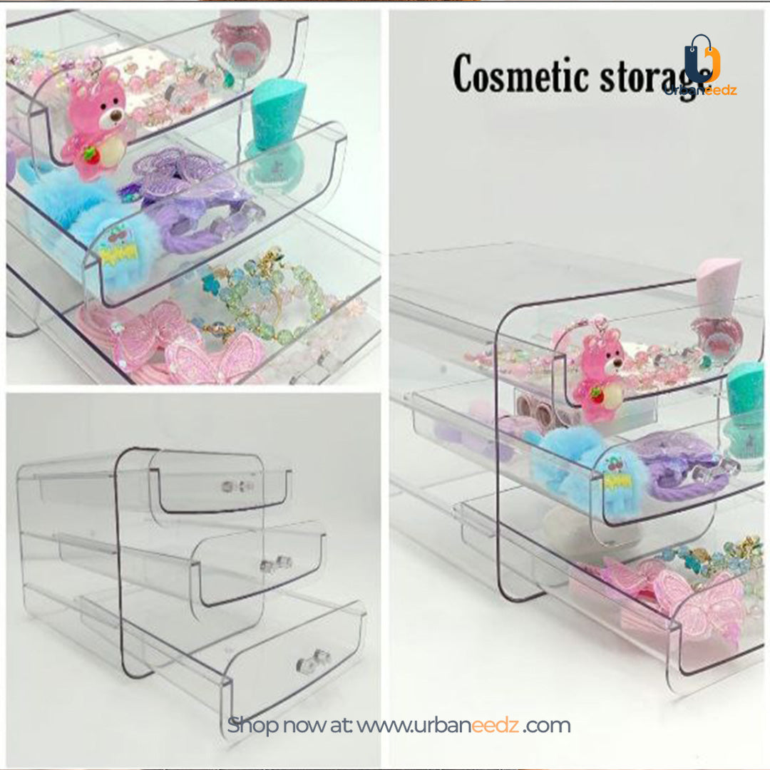 Acrylic 3 Pull-out Drawer