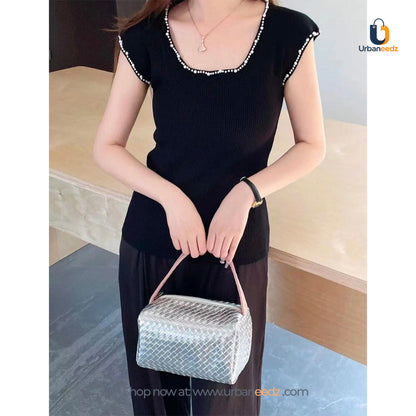 Criss Cross Weave Bag