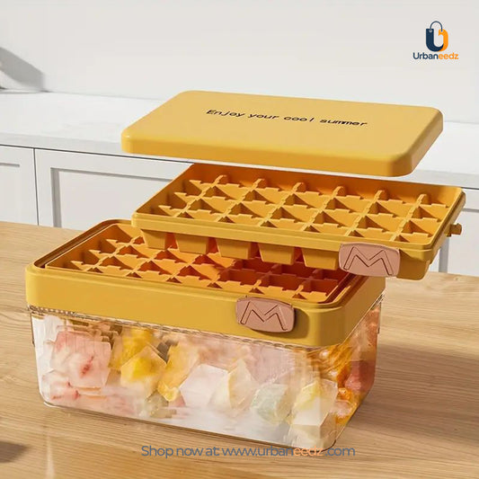 Ice Cube Tray with Lid and Bin