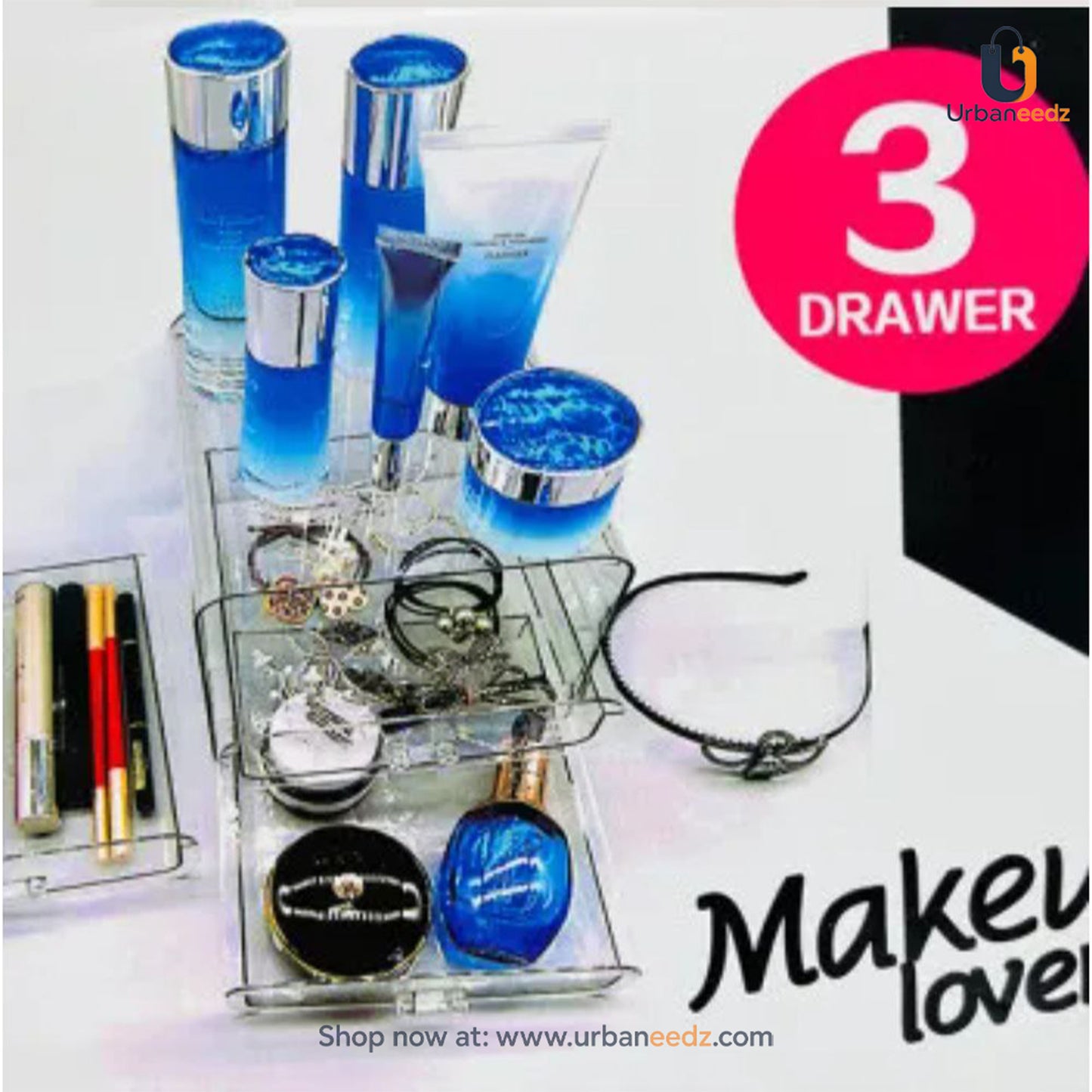 Acrylic 3 Pull-out Drawer