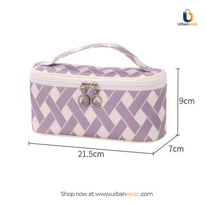 Diamond Lattice Horizontal Makeup Travel kit