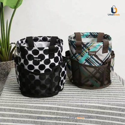 Round lunch basket