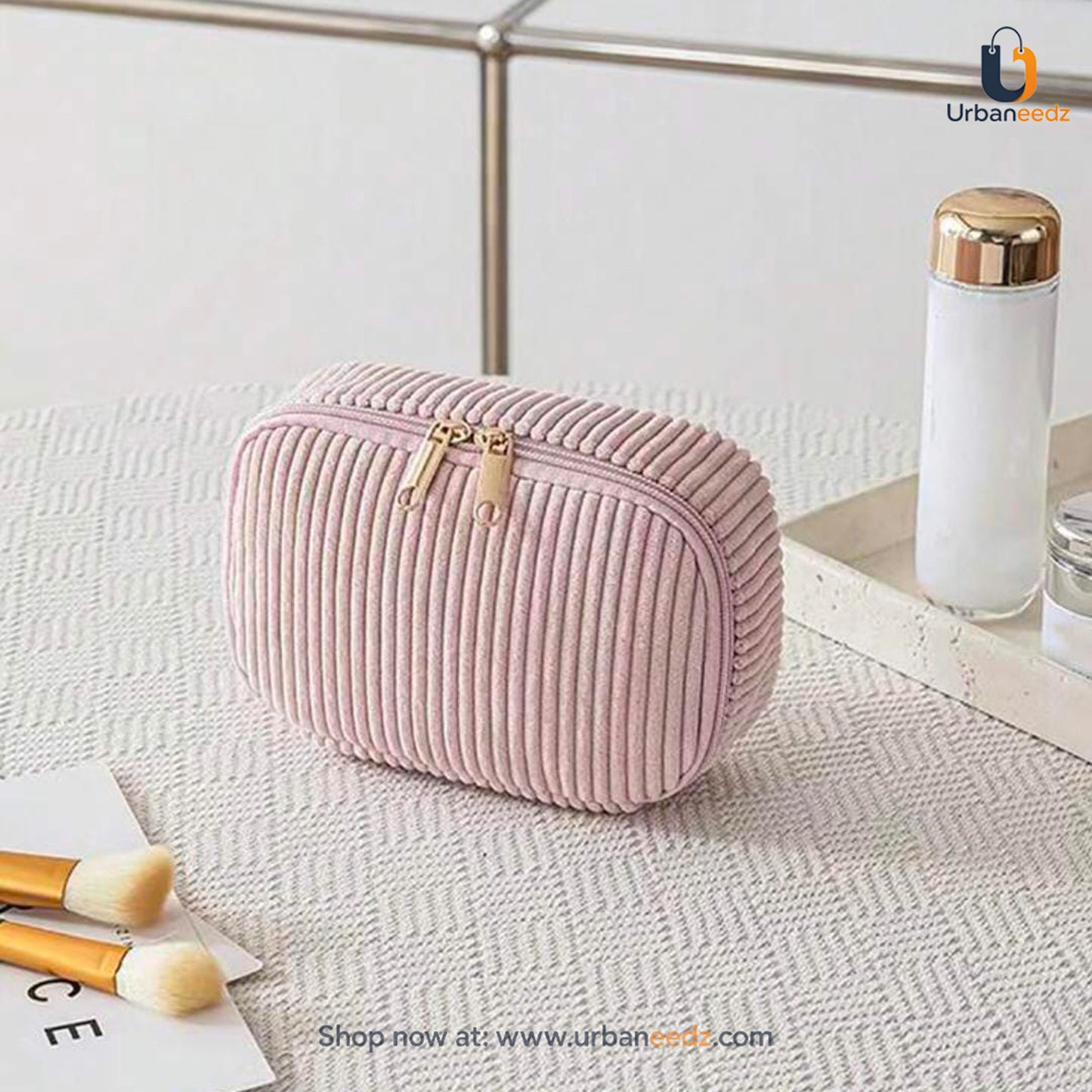 Corduroy Plush Pouch