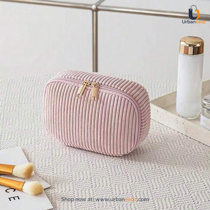 Corduroy Plush Pouch