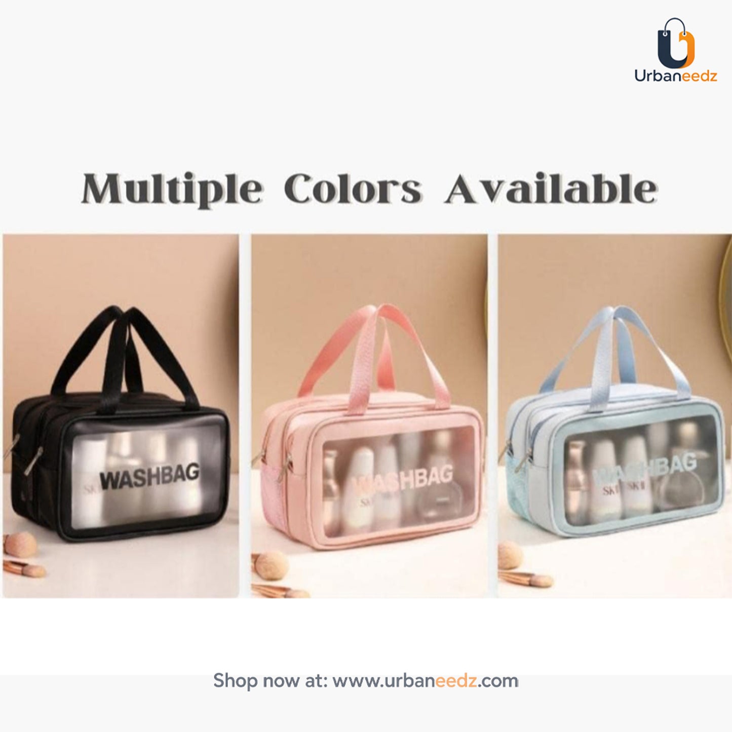 Washbag with Double Zipper