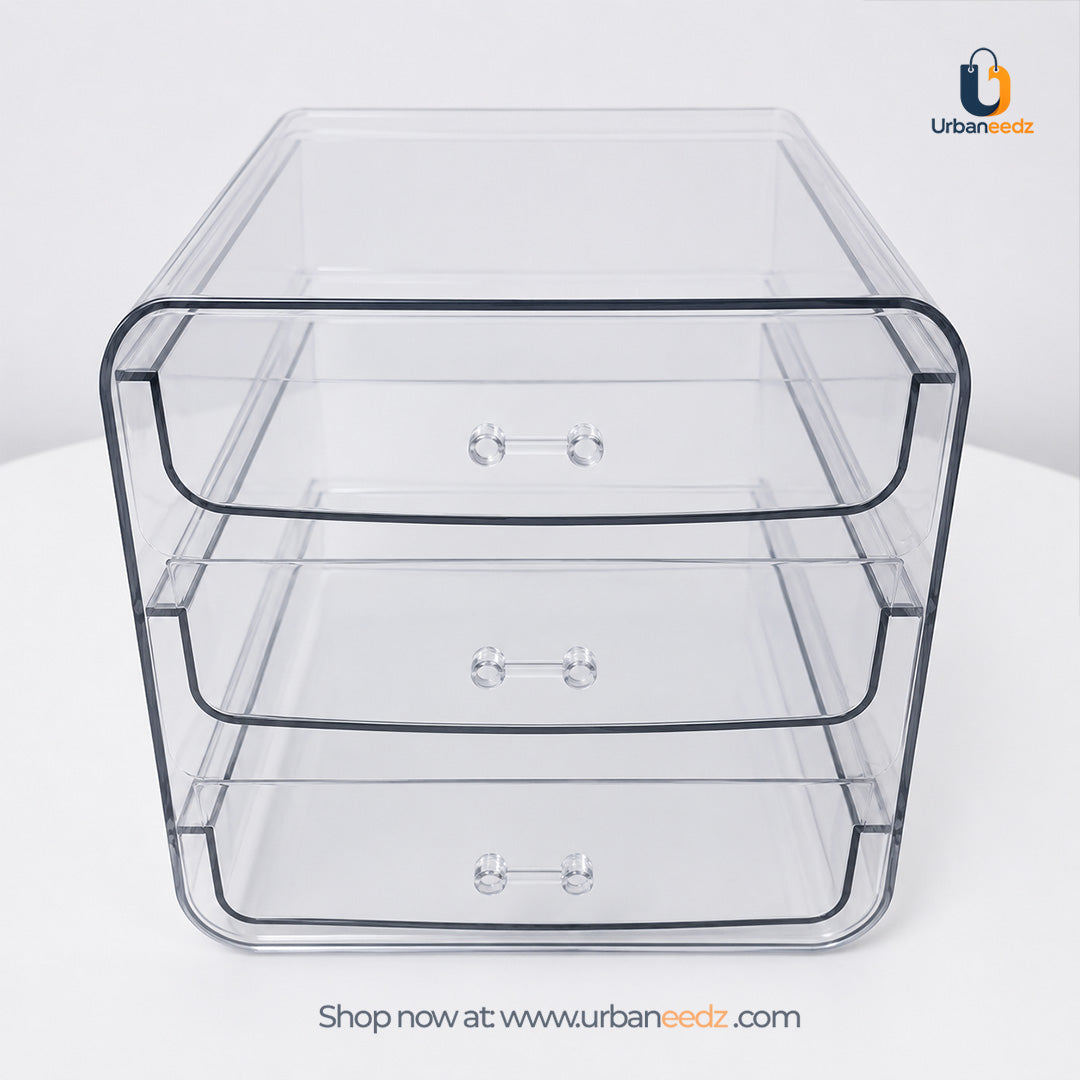 Acrylic 3 Pull-out Drawer