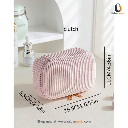 Corduroy Plush Pouch