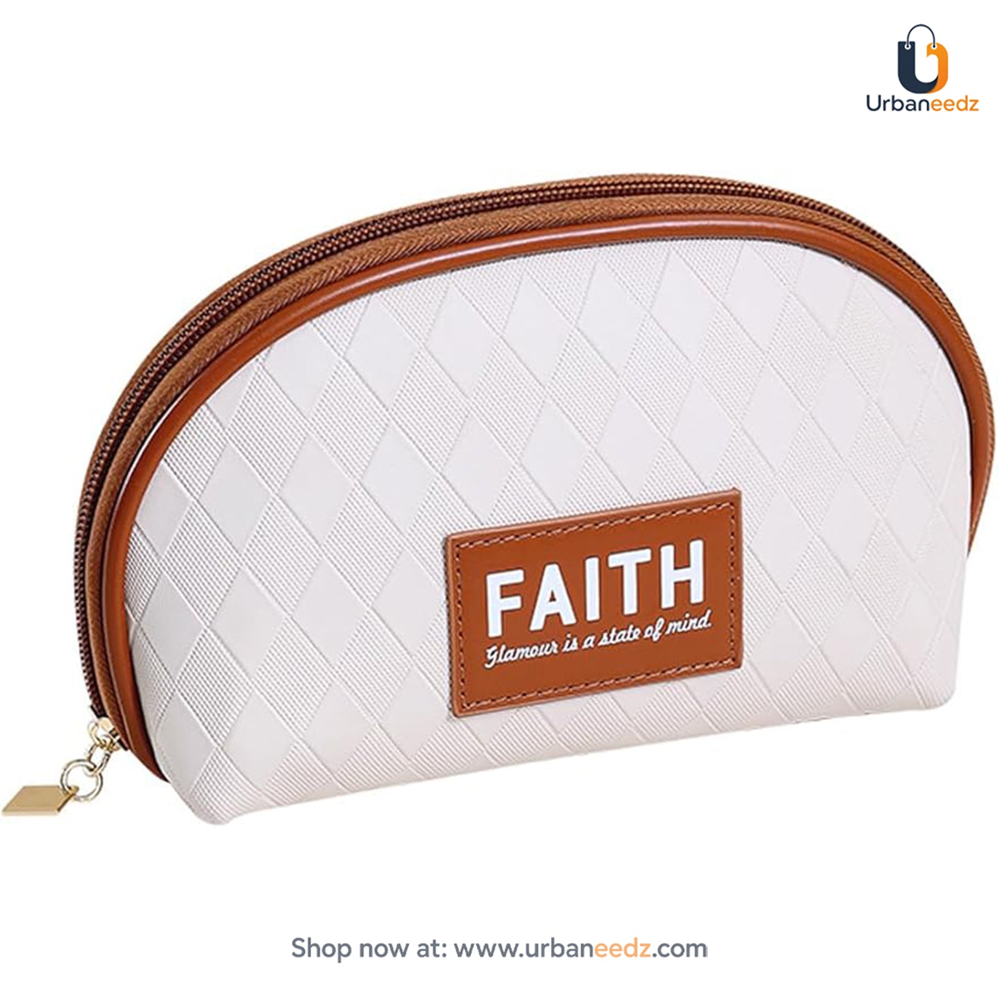 D Shaped Faith Makeup Pouch