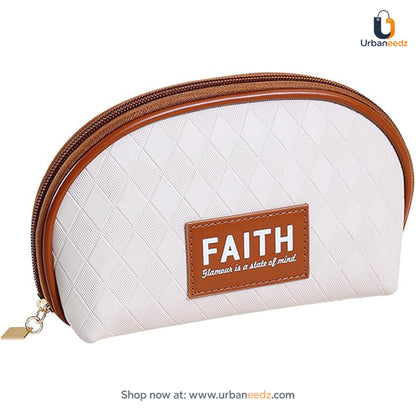 D Shaped Faith Makeup Pouch