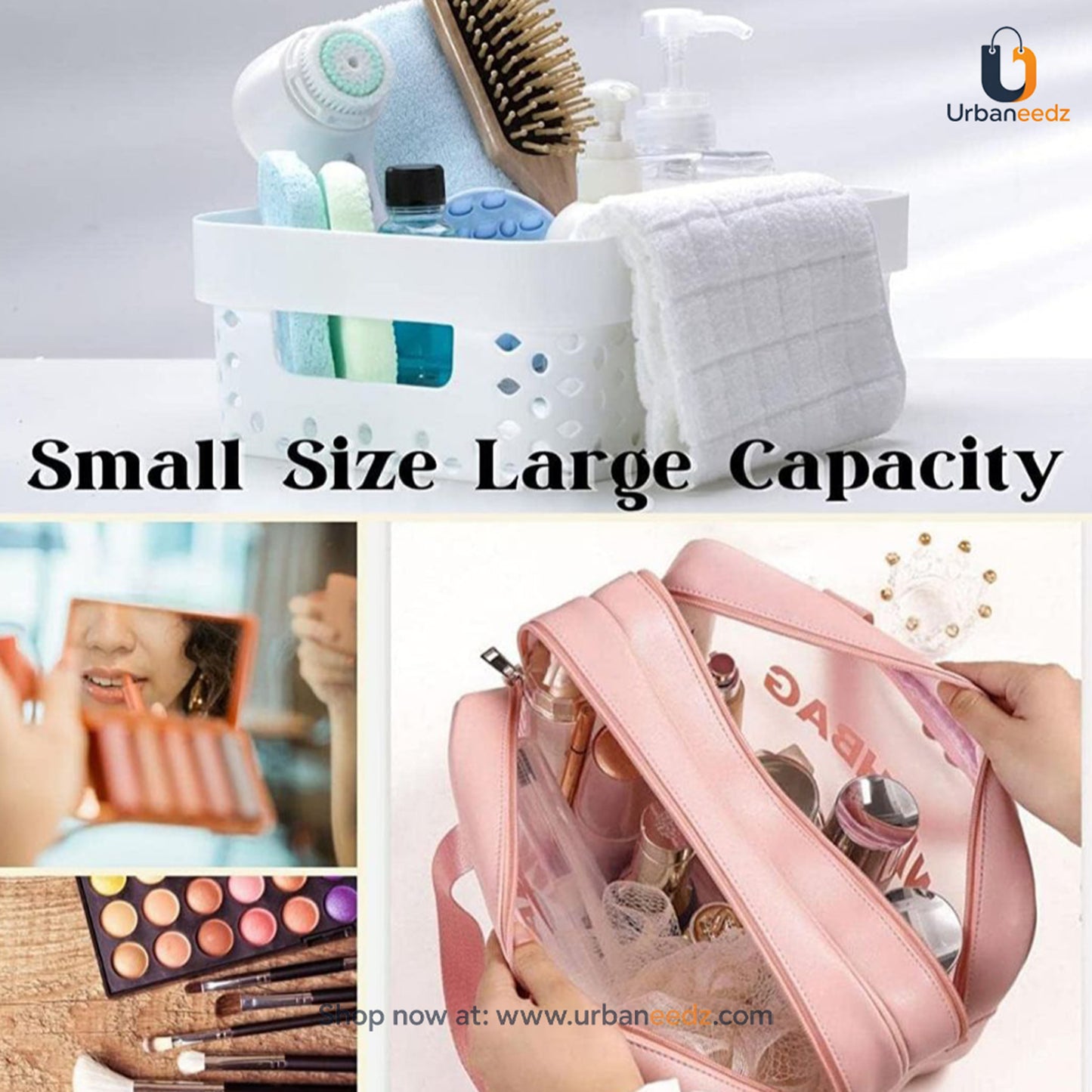 Washbag with Double Zipper