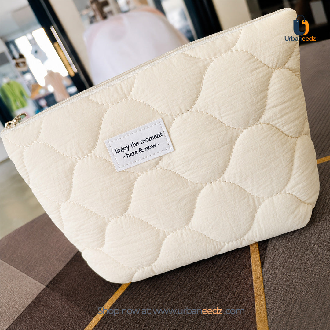 Quilted Medium Sized Pouch
