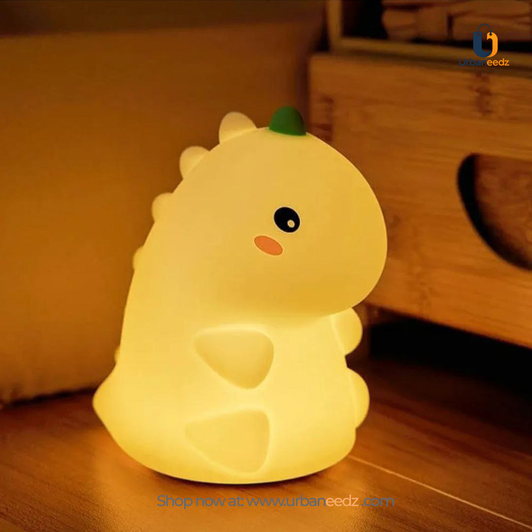 Cute Dino Silicone Lamp