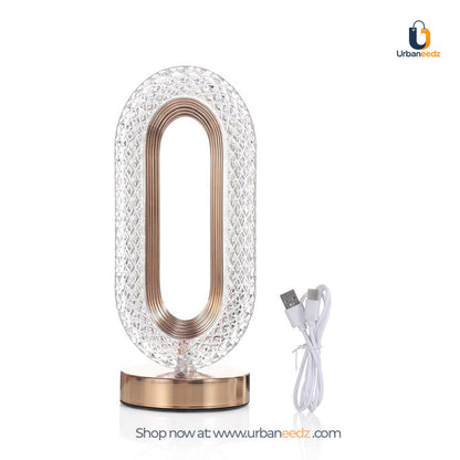 Oval Crystal Table Desk Lamp