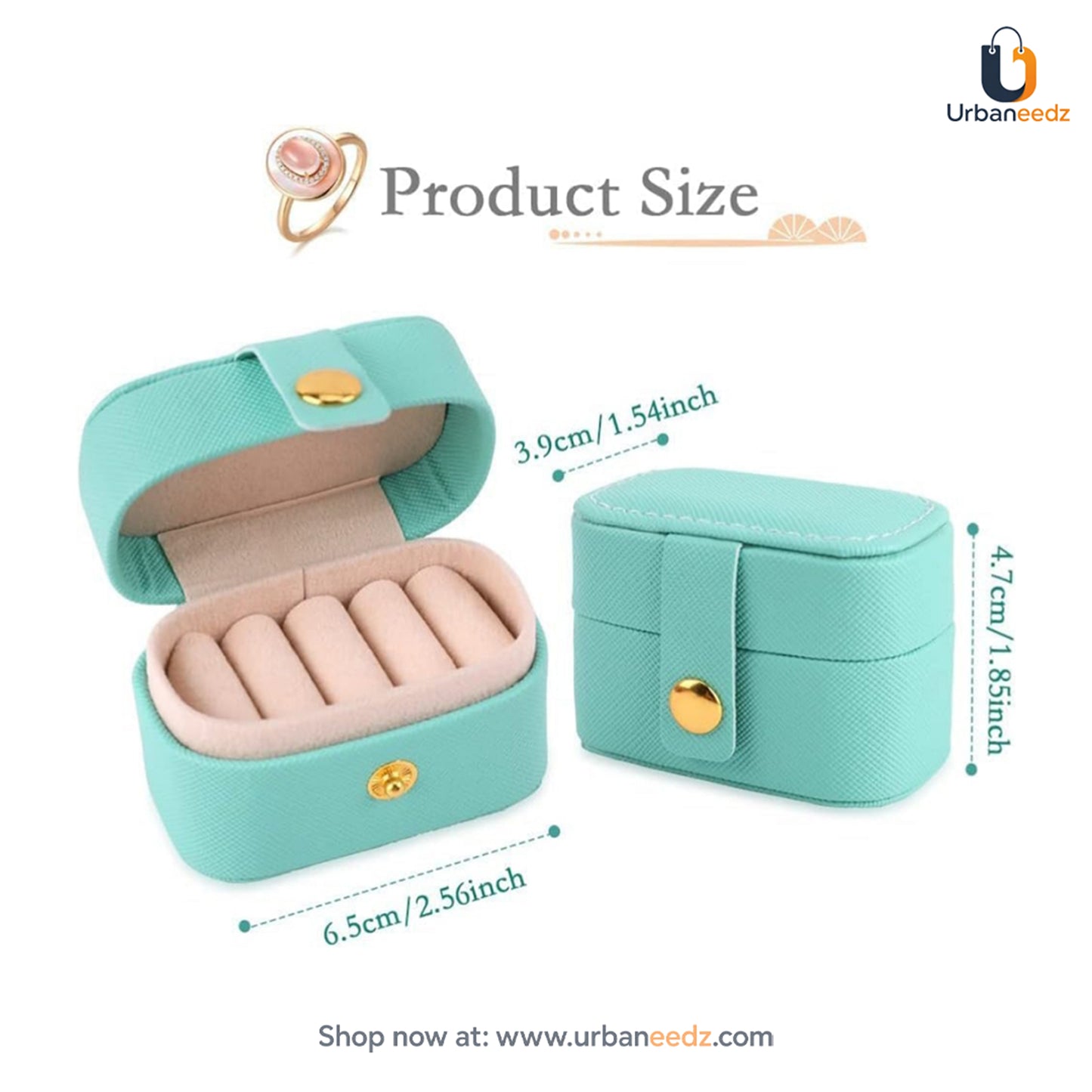 Faux Leather Ring Box