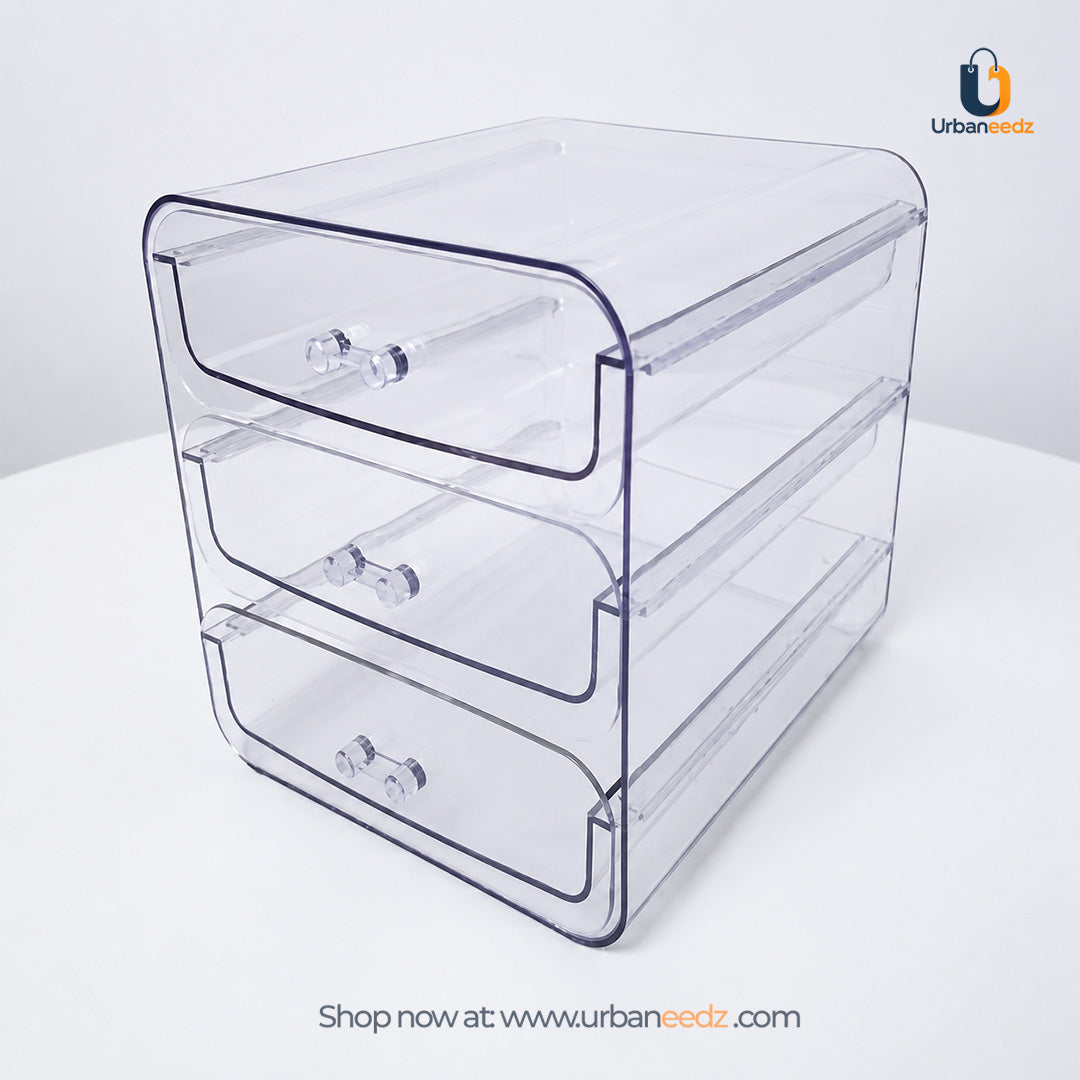 Acrylic 3 Pull-out Drawer