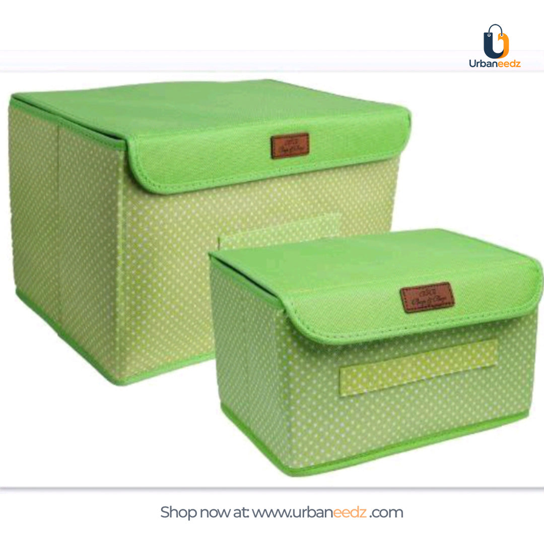 Storage Box with lid 2pcs set