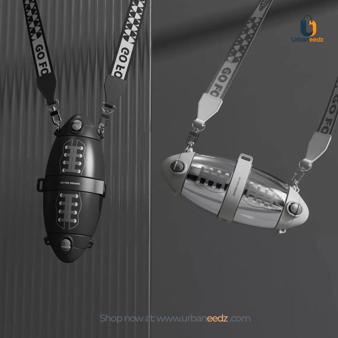 Rugby Bottle Double Sided