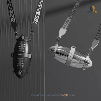 Rugby Bottle Double Sided