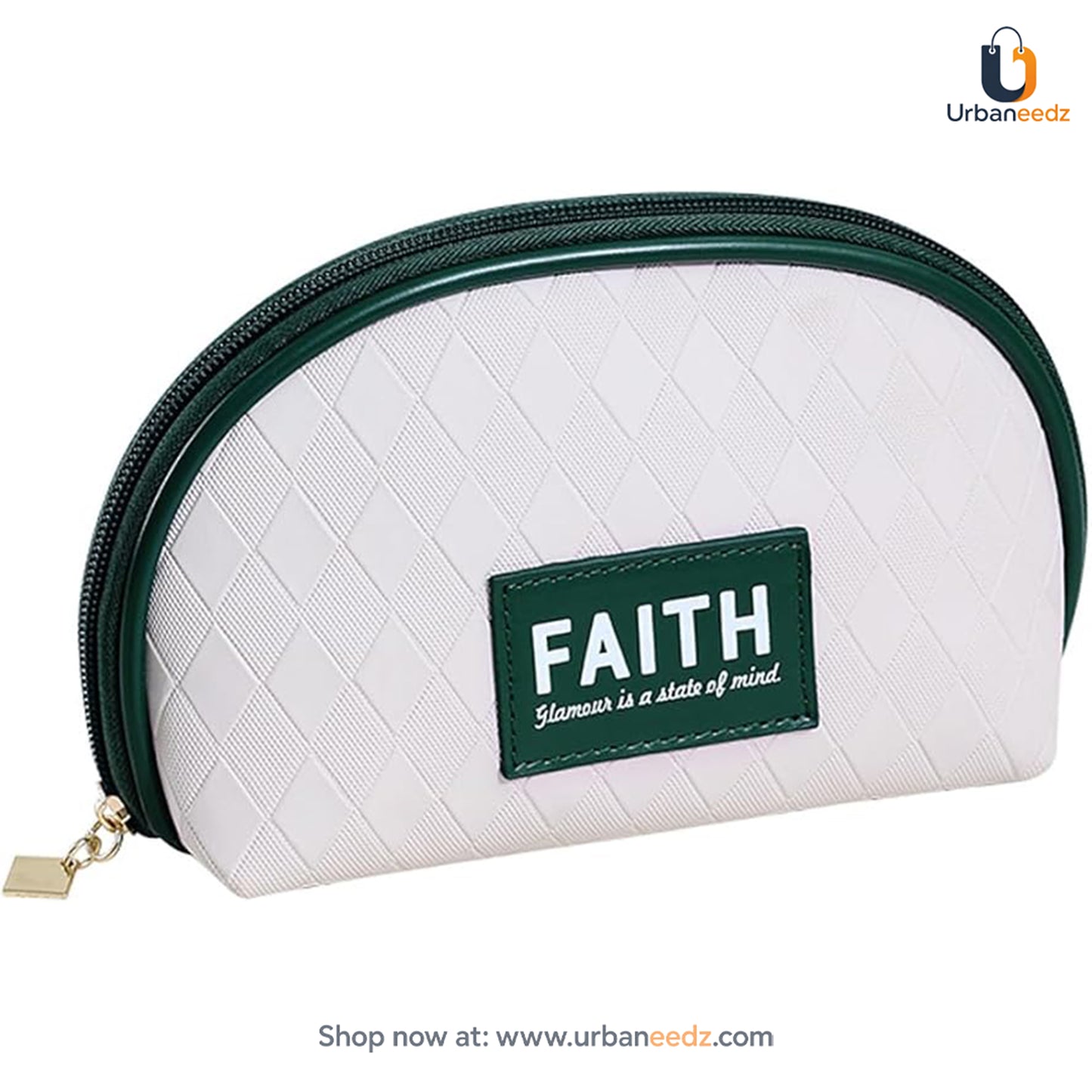 D Shaped Faith Makeup Pouch