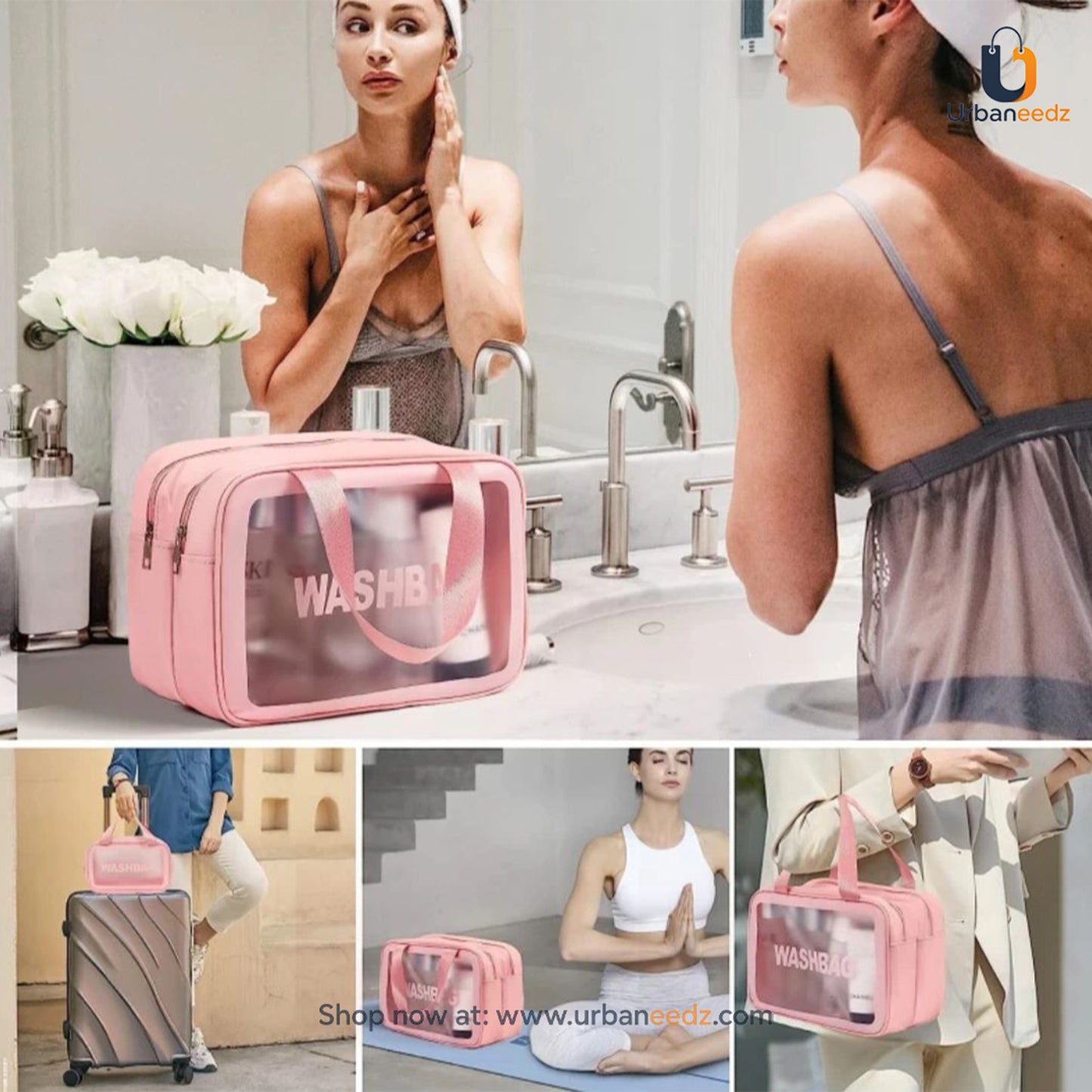 Washbag with Double Zipper
