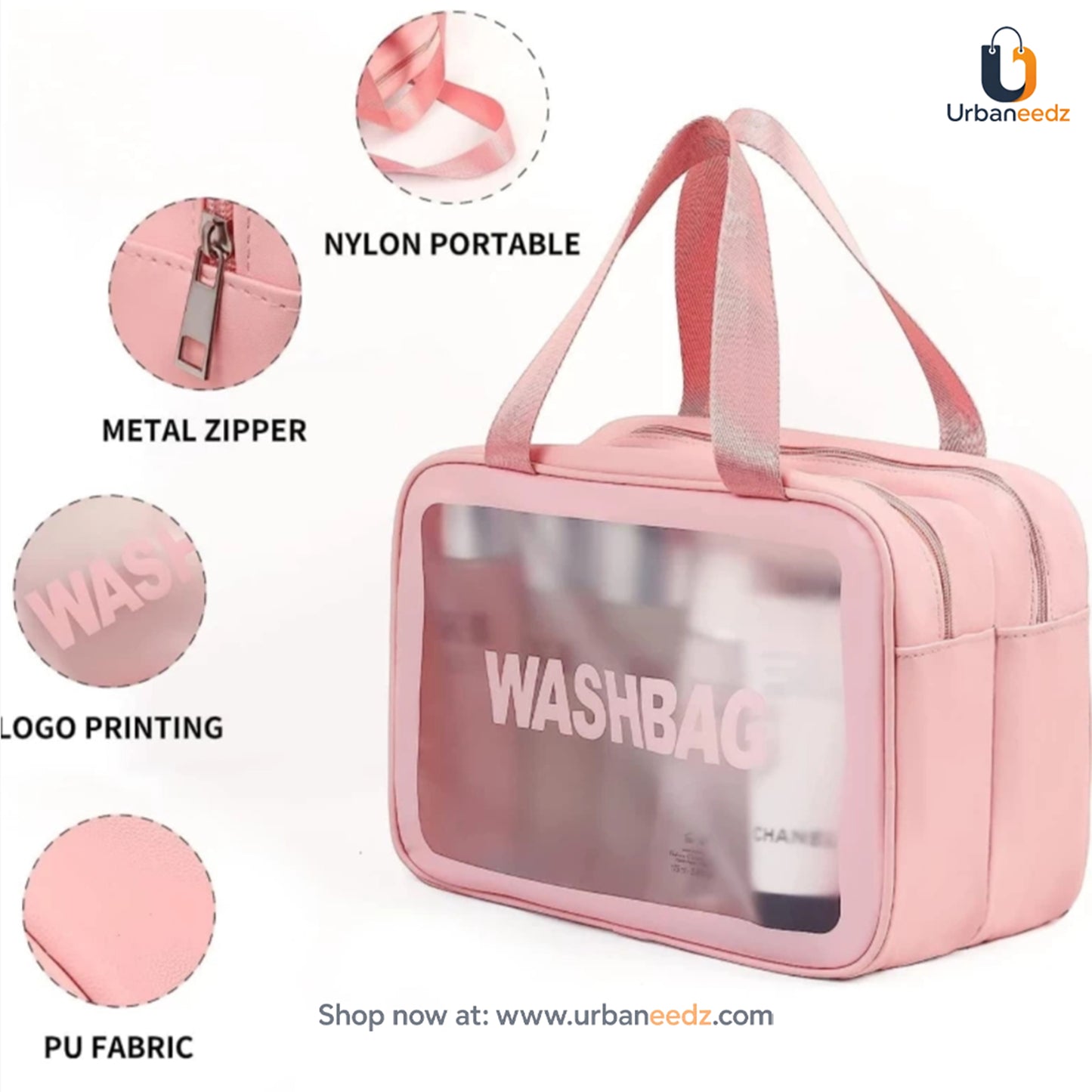 Washbag with Double Zipper